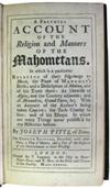 PITTS, JOSEPH. A Faithful Account of the Religion and Manners of the Mahometans . . . Fourth Edition, Corrected.  1738